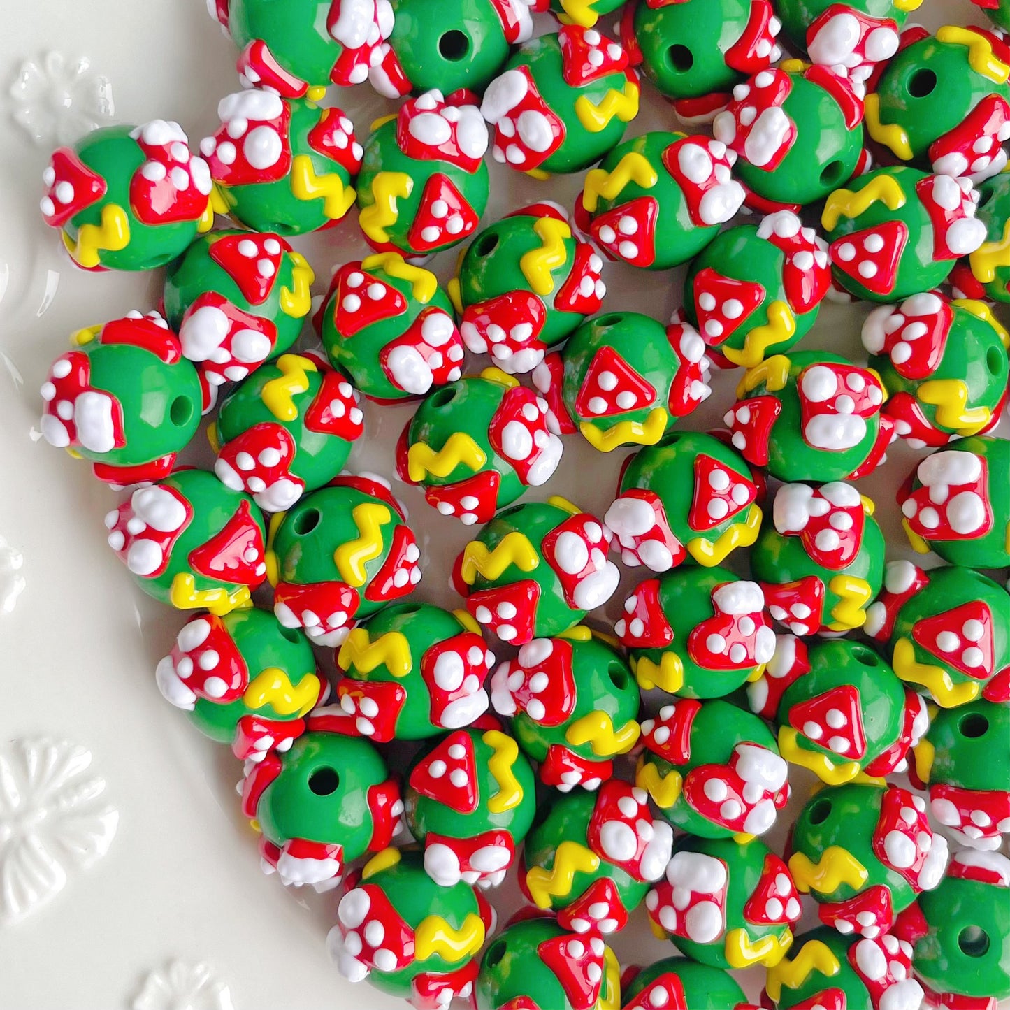 【B6】Cartoon Christmas beaded strands.RD