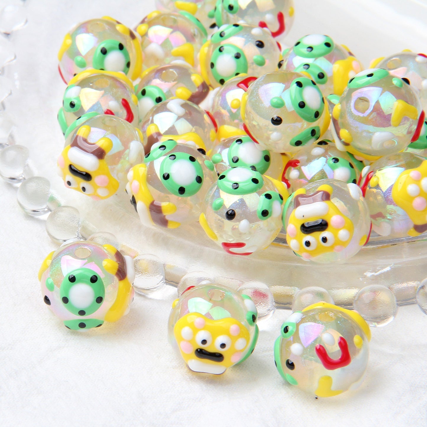 【B1】Acrylic Hand-painted Beads