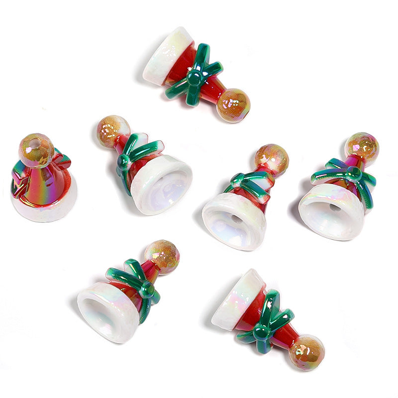 【B3】Baked enamel UV-plated colorful Christmas ha