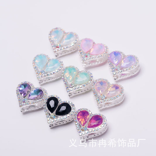 【B7】Crystal Colorful Diamond Heart