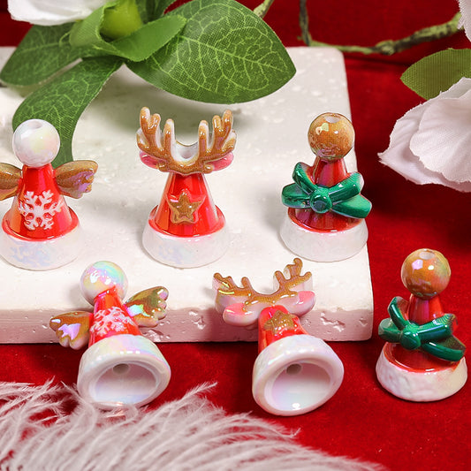 【B3】Baked enamel UV-plated colorful Christmas ha