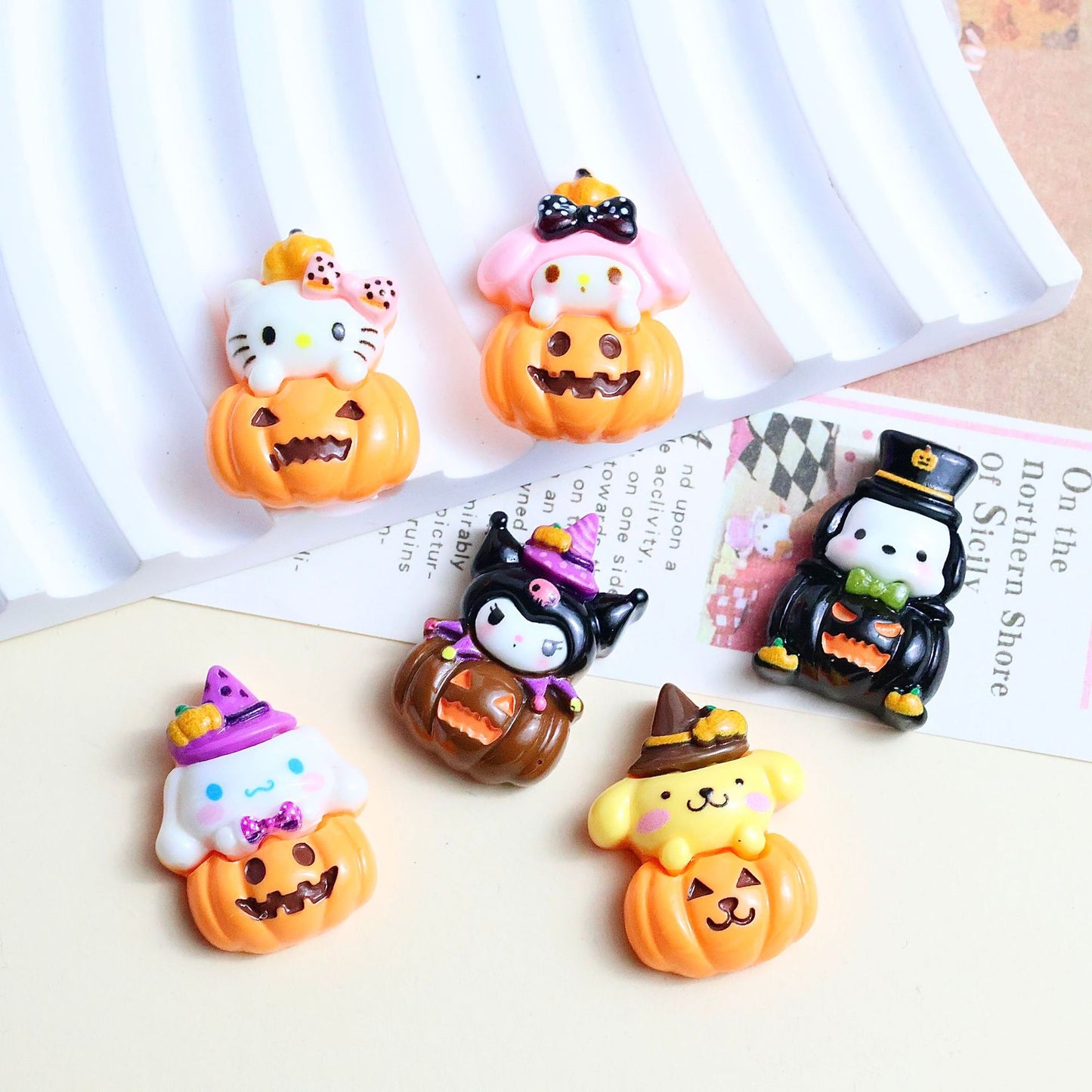 【B25】Sanrio Pumpkin Double - Clip Hair Accessories