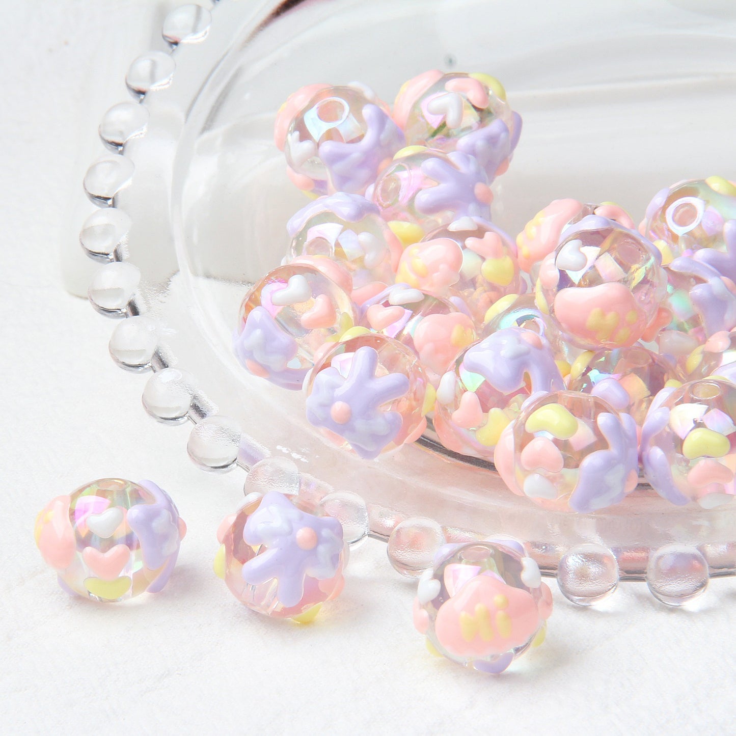 【B1】Acrylic Hand-painted Beads