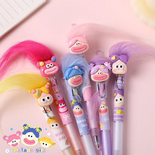 【C3】Frizzy and ugly doll pen