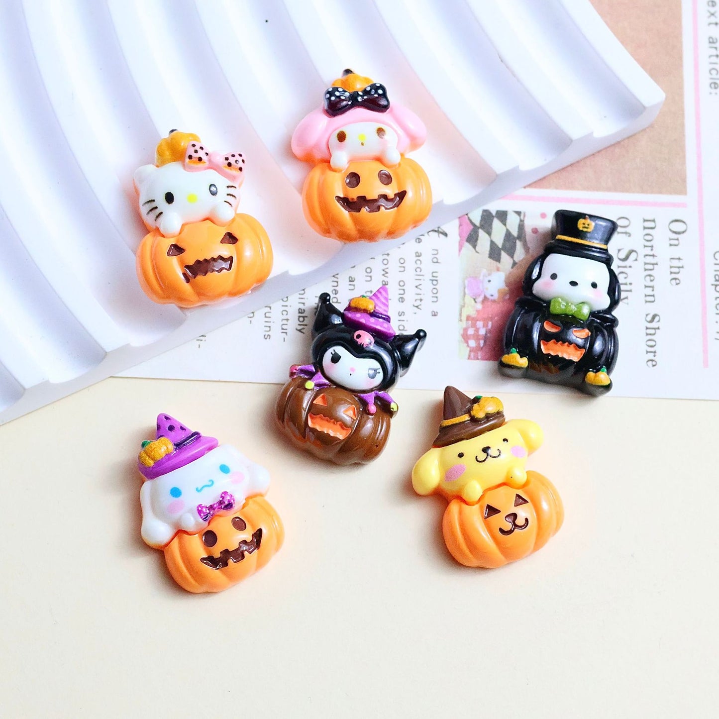 【B25】Sanrio Pumpkin Double - Clip Hair Accessories